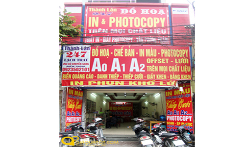 Dịch vụ in màu photocopy Thành Lân Hải Phòng